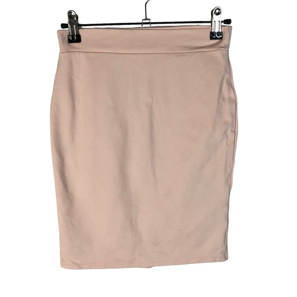 Charlotte Russe Light Blush Pink Bodycon Mini Skirt S - Picture 1 of 2